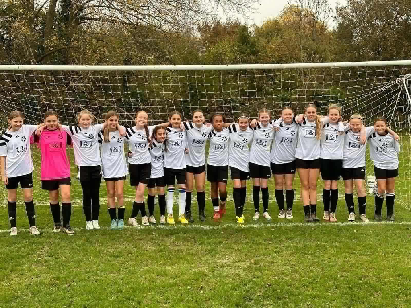 Local sponsored team group photograph